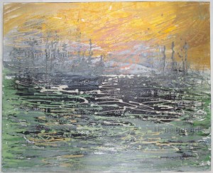 Inspiration soleil levant Monet-81x100cm ©Liane Briand